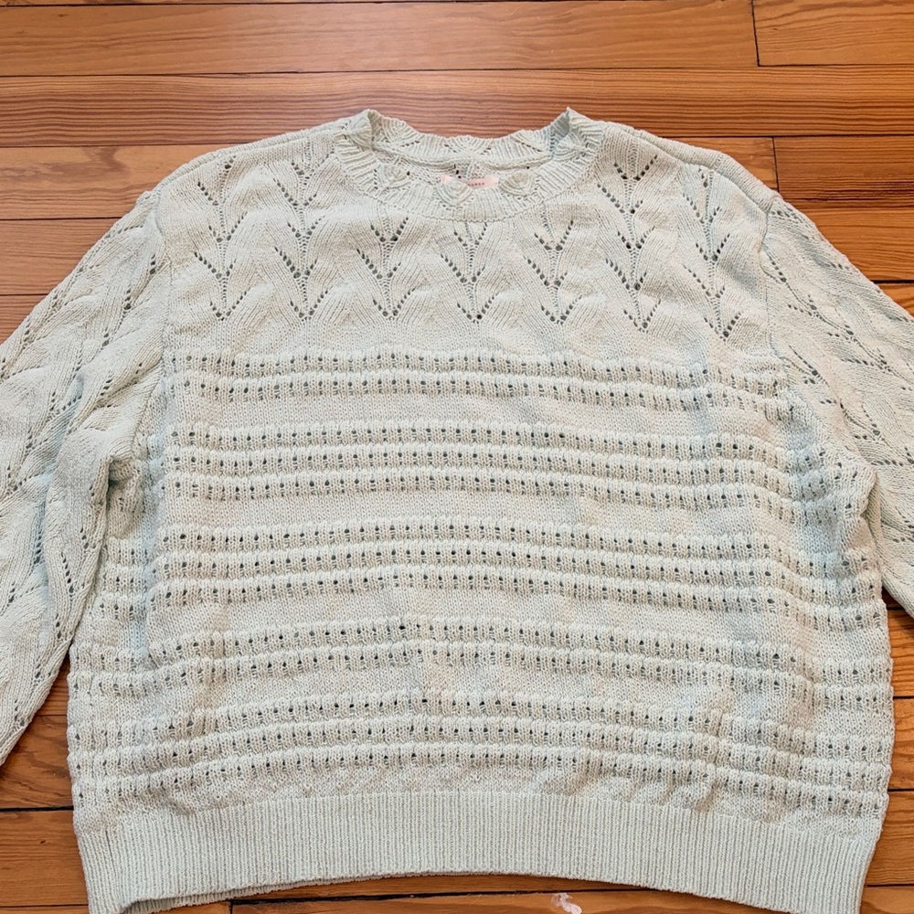Cozy Mint Green Knit Sweater